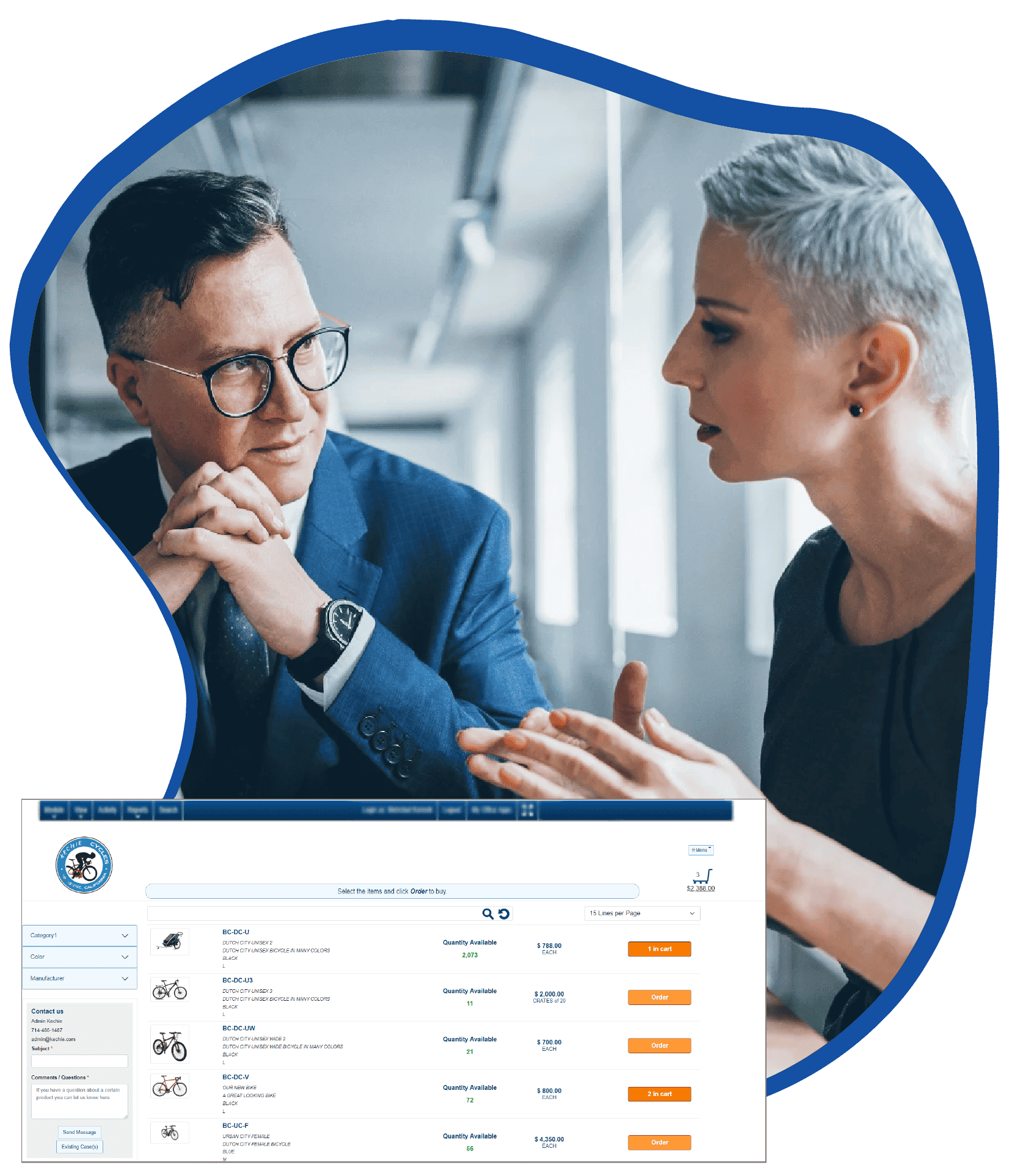 Kechie ERP B2b Commerce Portal for small businesses.
