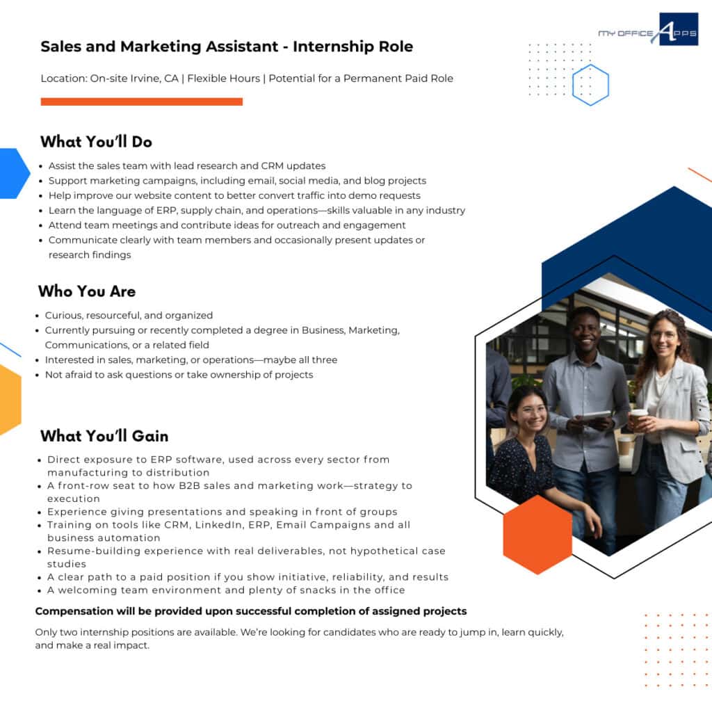 Sales & Marketing Internship Role