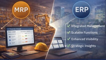 MRP vs ERP features