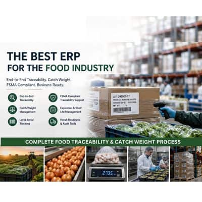 ERP for Food Industry with Catch Weight & Traceability Process